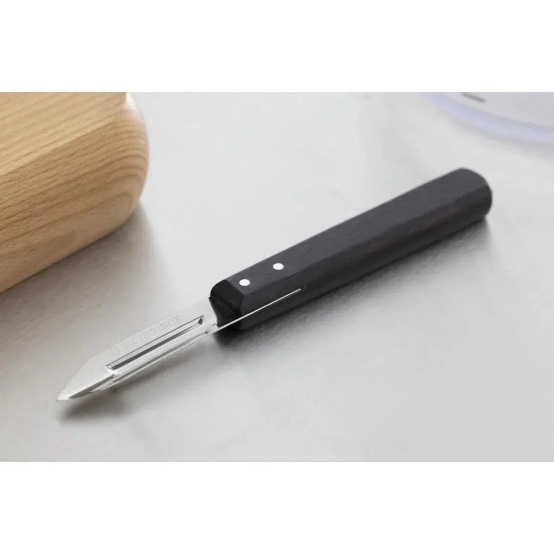 C719 Victorinox Wooden Handled Peeler - JD Catering Equipment Solutions Ltd