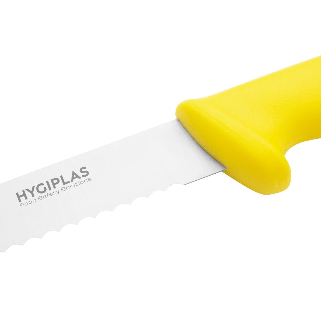 C810 Hygiplas Serrated Slicer Yellow 25.5cm JD Catering Equipment Solutions Ltd