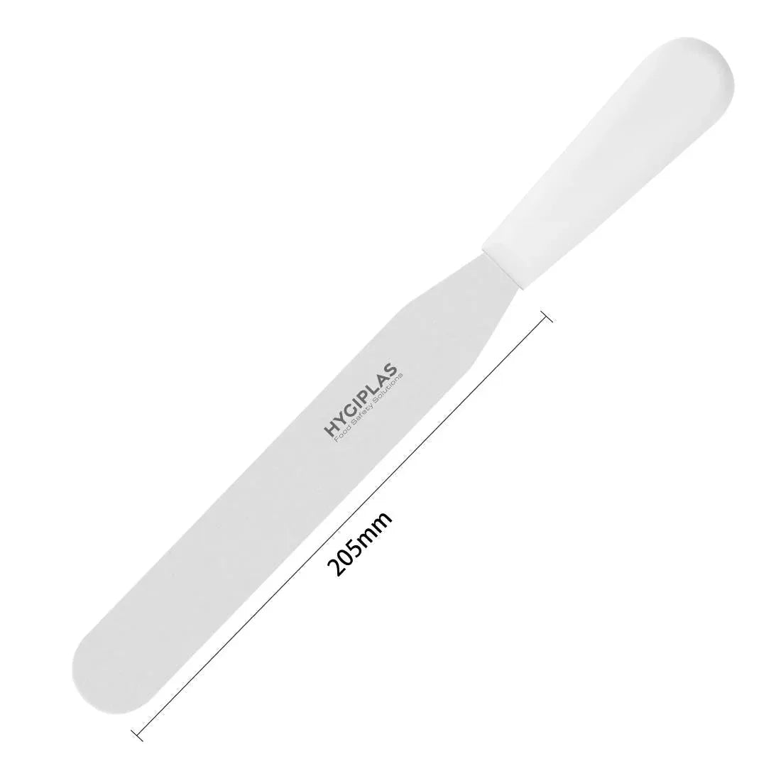 C870 Hygiplas Straight Blade Palette Knife White 20.5cm - JD Catering Equipment Solutions Ltd