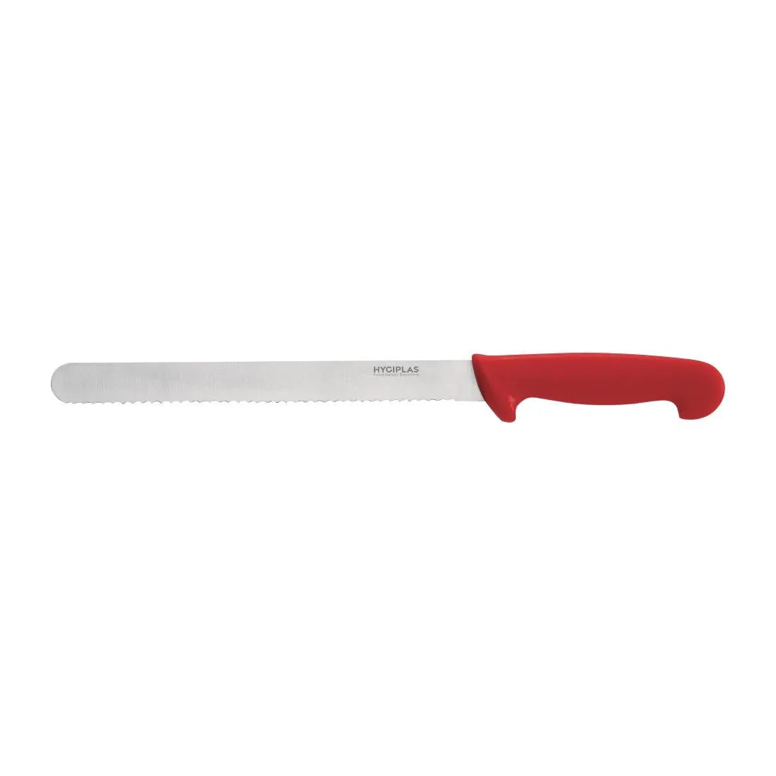 C897 Hygiplas Serrated Slicer Red 25.5cm - JD Catering Equipment Solutions Ltd