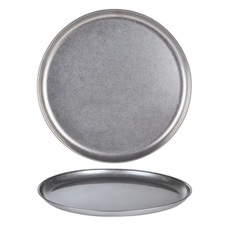 Pack Size 12 - DPS Tableware Antique Steel Plate 31.5cm - CB0086