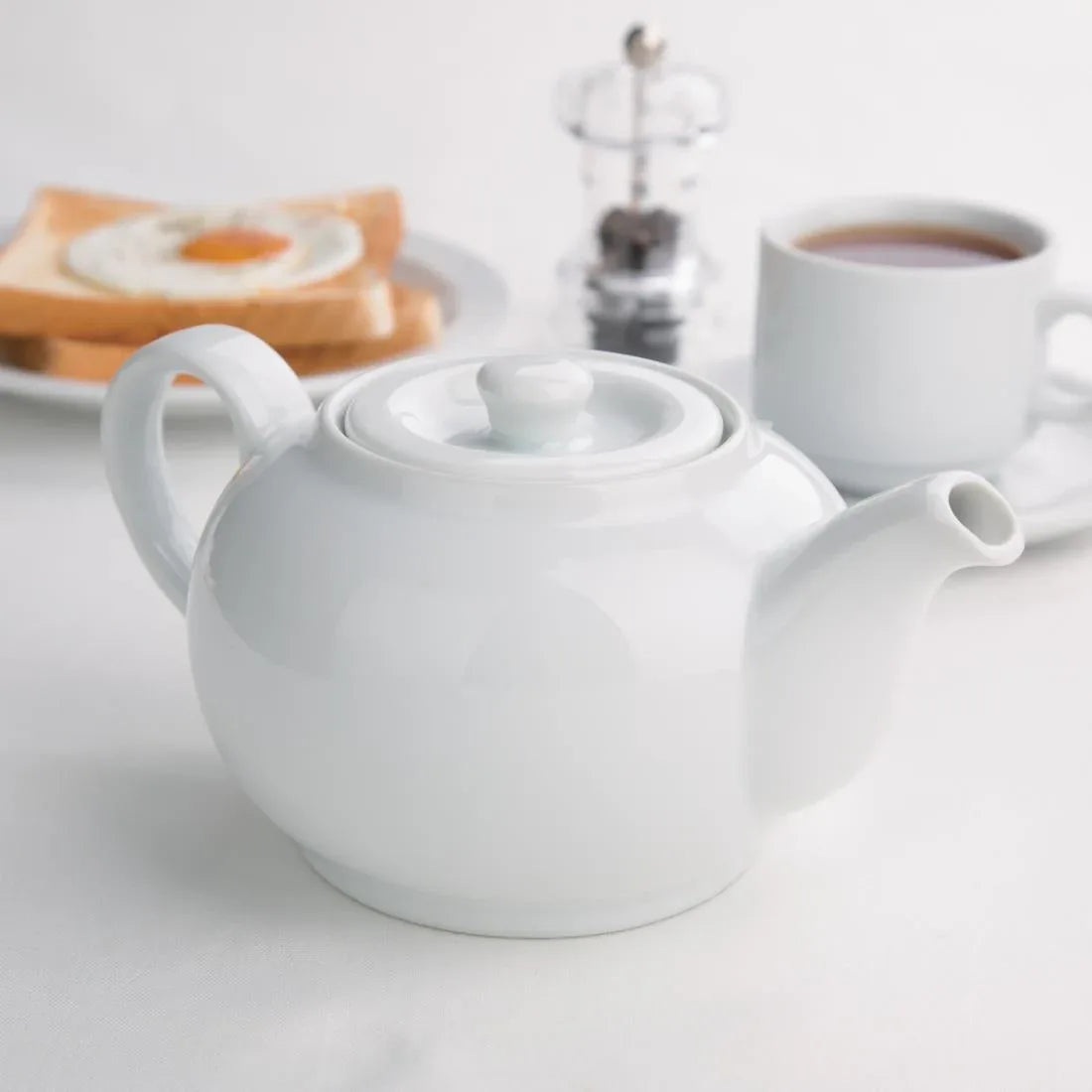 CB474 Olympia Whiteware Teapots 852ml (Pack of 4) - JD Catering Equipment Solutions Ltd