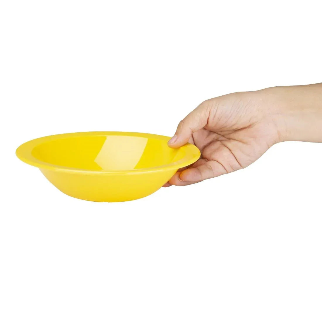 CB771 Olympia Kristallon Polycarbonate Bowls Yellow 172mm (Pack of 12) - JD Catering Equipment Solutions Ltd