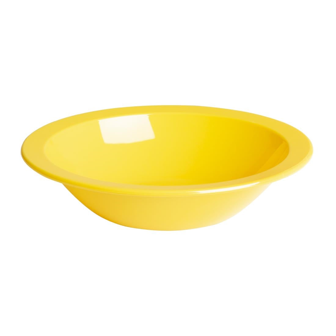 CB771 Olympia Kristallon Polycarbonate Bowls Yellow 172mm (Pack of 12) JD Catering Equipment Solutions Ltd