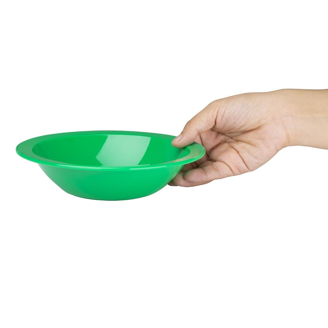 CB772 Olympia Kristallon Polycarbonate Bowls Green 172mm (Pack of 12) JD Catering Equipment Solutions Ltd