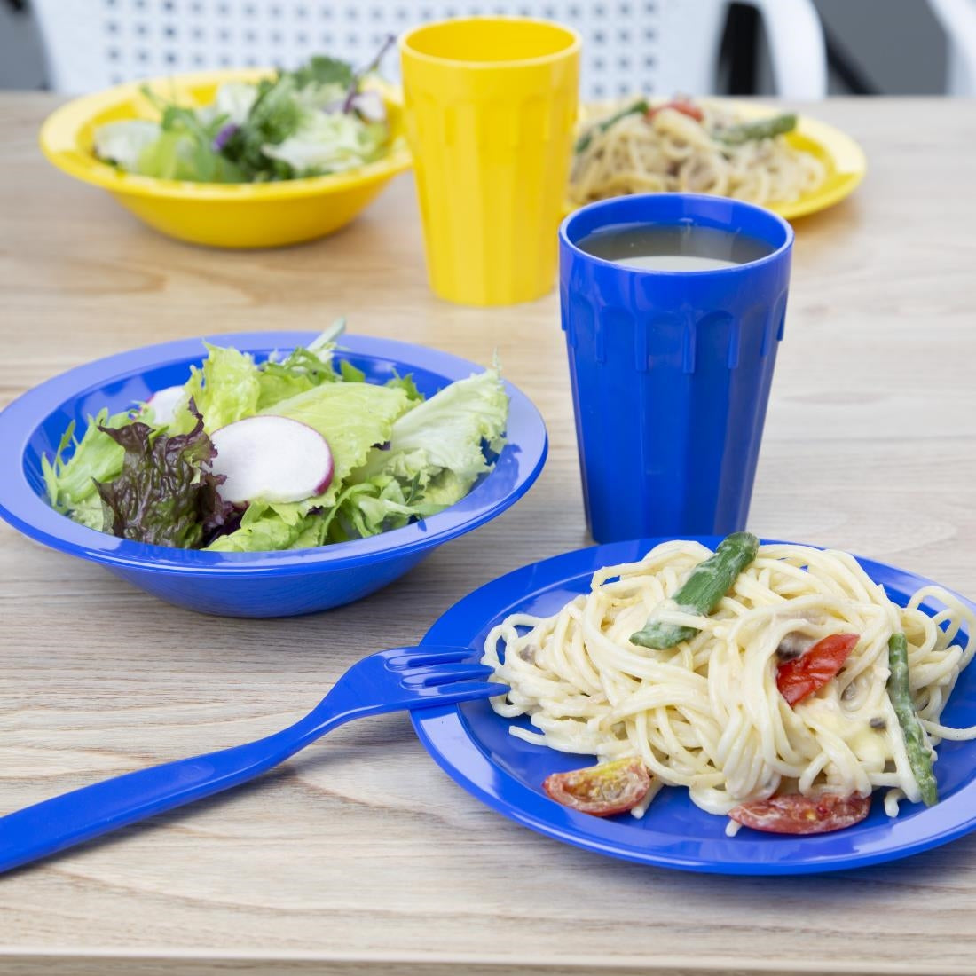 CB773 Olympia Kristallon Polycarbonate Bowls Blue 172mm (Pack of 12) JD Catering Equipment Solutions Ltd