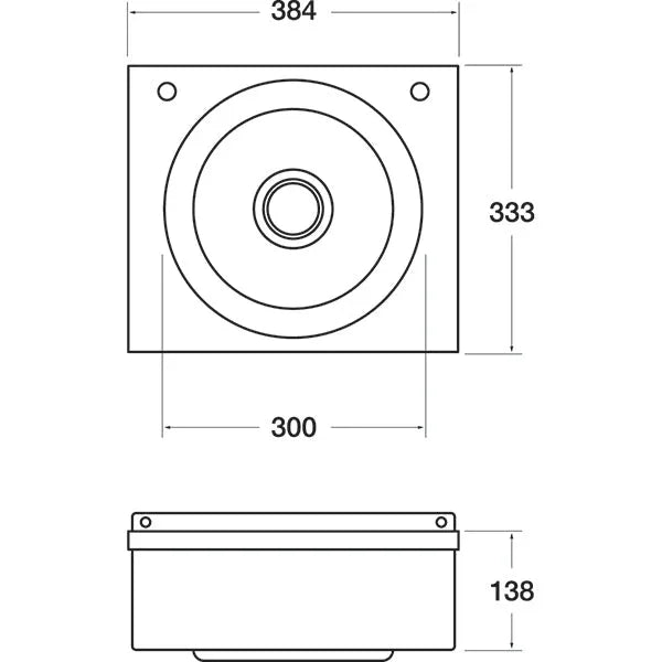 CC264 BASIX Hand Basin WS4-D - JD Catering Equipment Solutions Ltd