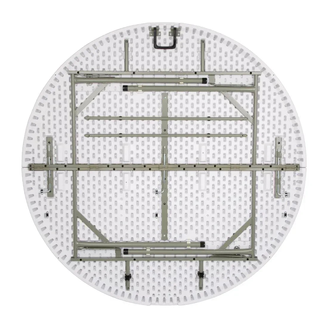 CC506 Bolero Round Centre Folding Table White 5ft (Single) - JD Catering Equipment Solutions Ltd