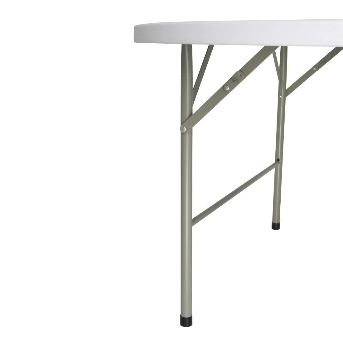 CC506 Bolero Round Centre Folding Table White 5ft (Single) - JD Catering Equipment Solutions Ltd