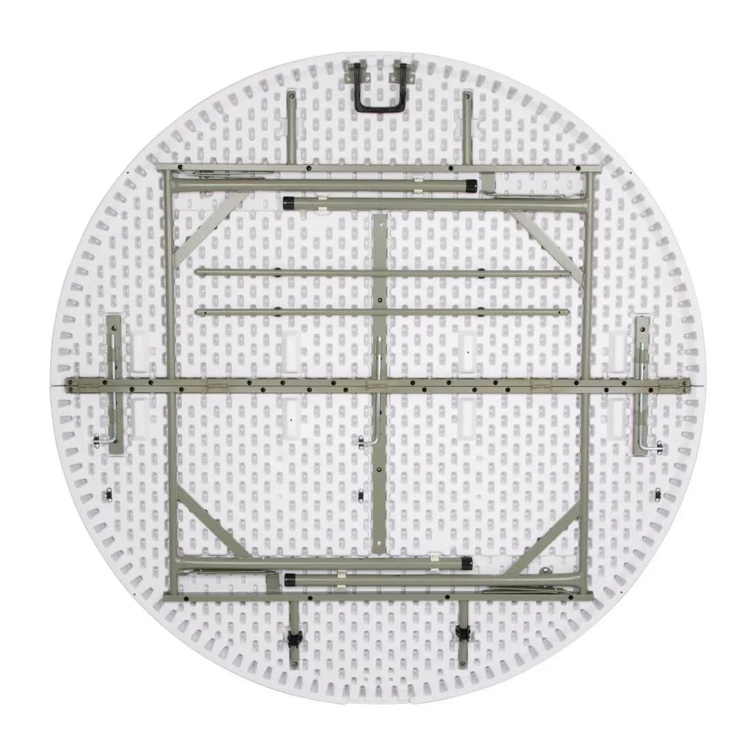 CC506 Bolero Round Centre Folding Table White 5ft (Single) - JD Catering Equipment Solutions Ltd