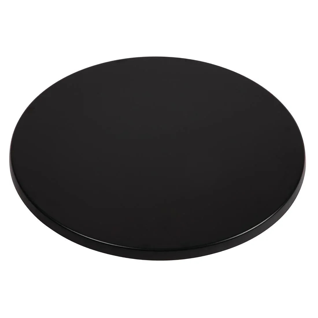 CC513 Werzalit Pre-drilled Round Table Top Black 800mm - JD Catering Equipment Solutions Ltd