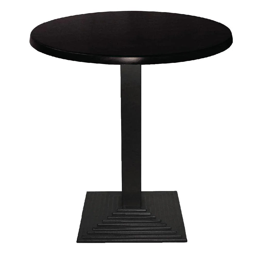 CC513 Werzalit Pre-drilled Round Table Top Black 800mm - JD Catering Equipment Solutions Ltd