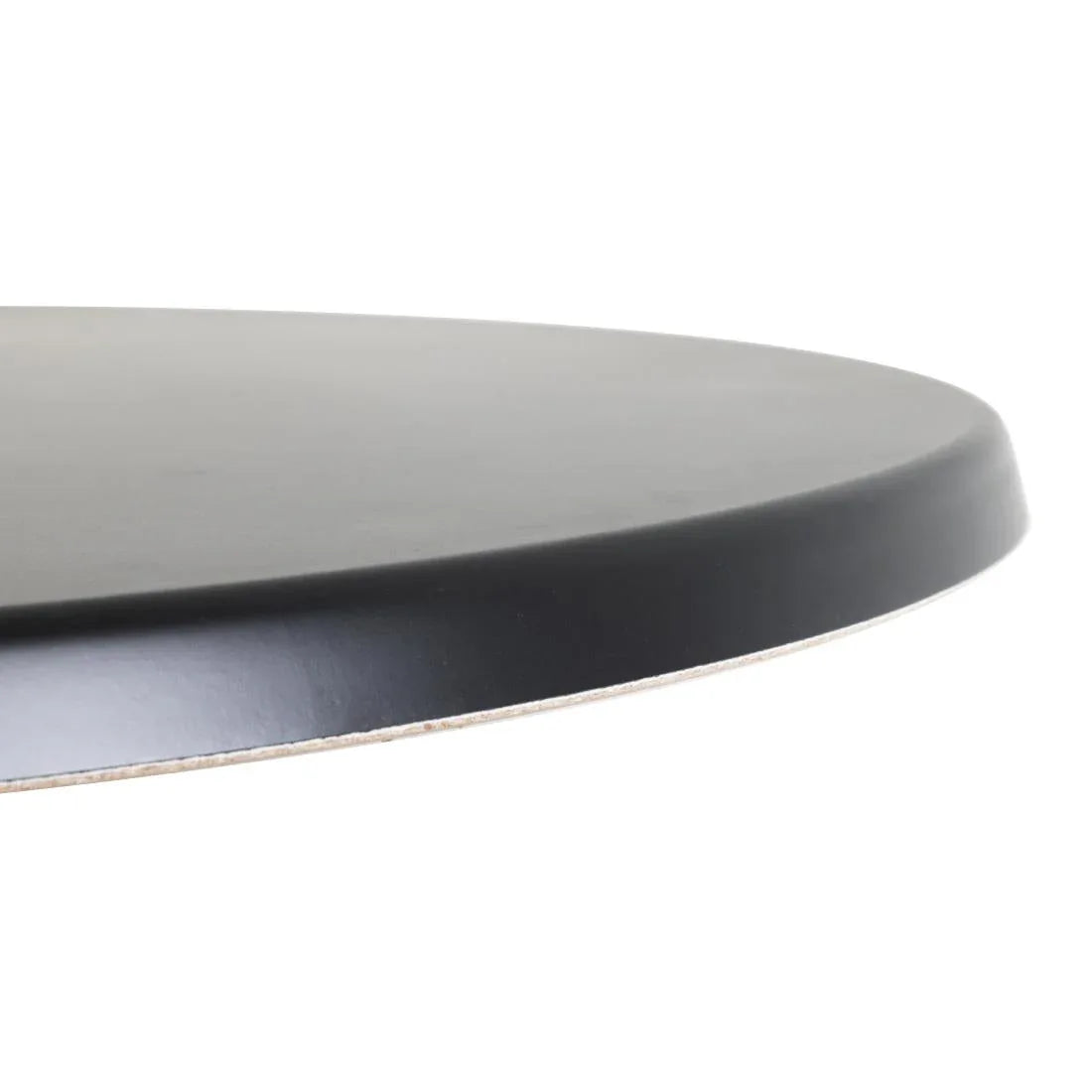 CC513 Werzalit Pre-drilled Round Table Top Black 800mm - JD Catering Equipment Solutions Ltd