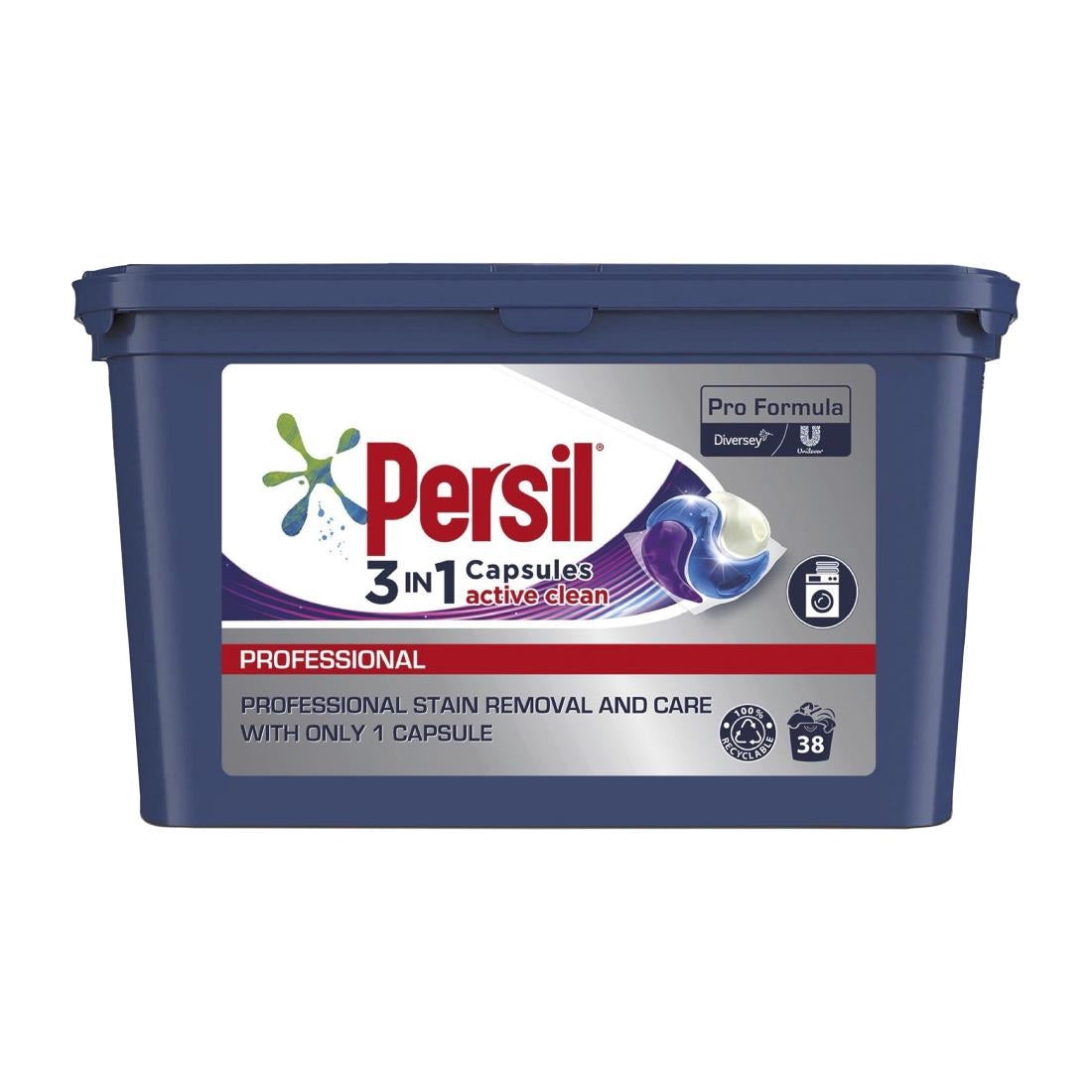 CD722 Persil Pro-Formula 3in1 Active Clean Laundry Capsules (Pack of 3x38) JD Catering Equipment Solutions Ltd