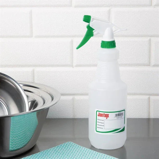 CD818 Jantex Colour-Coded Trigger Spray Bottle Green 750ml - JD Catering Equipment Solutions Ltd