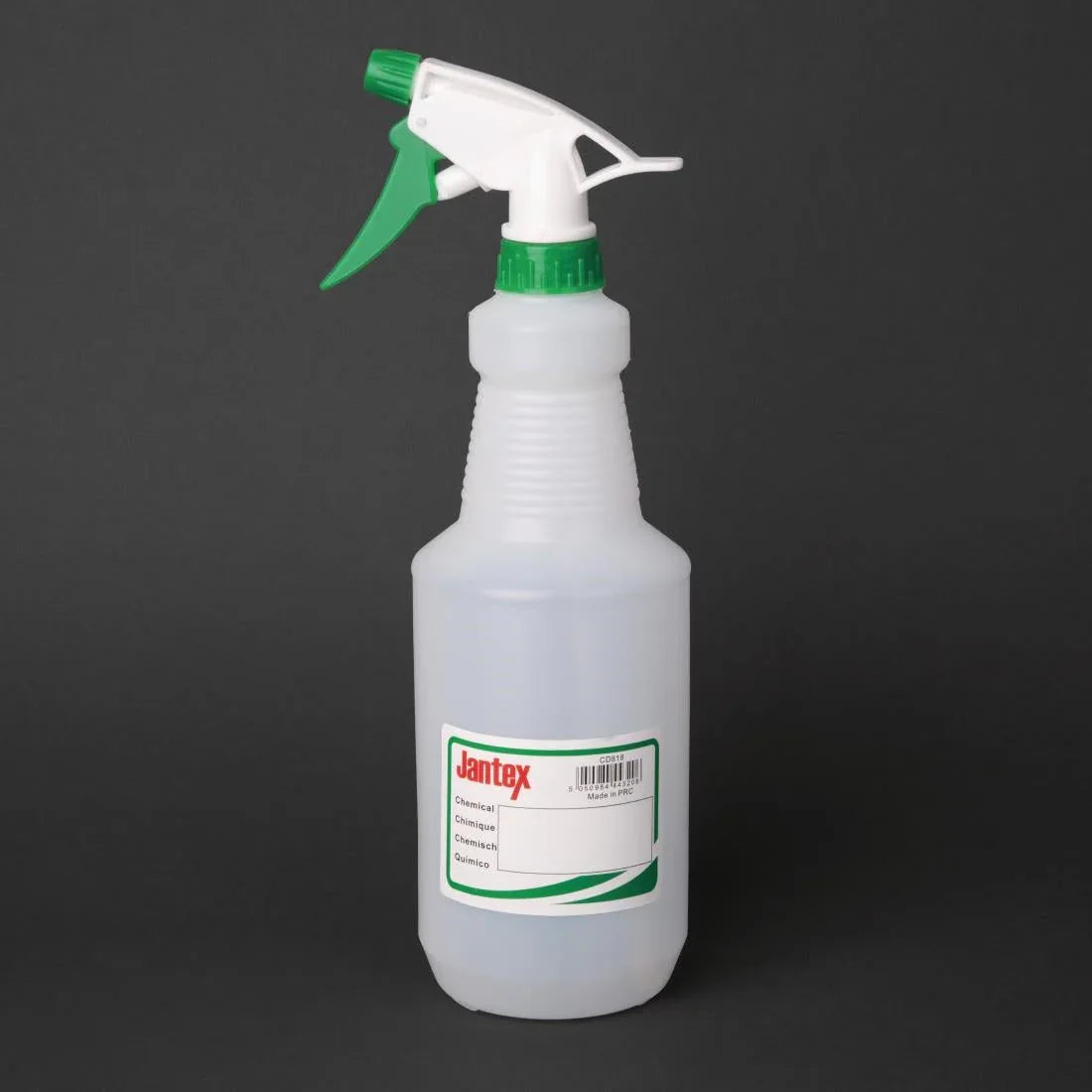 CD818 Jantex Colour-Coded Trigger Spray Bottle Green 750ml - JD Catering Equipment Solutions Ltd