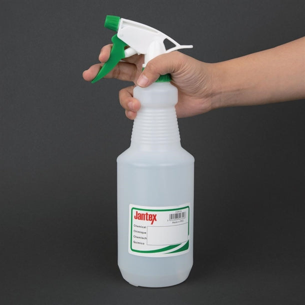 CD818 Jantex Colour-Coded Trigger Spray Bottle Green 750ml JD Catering Equipment Solutions Ltd