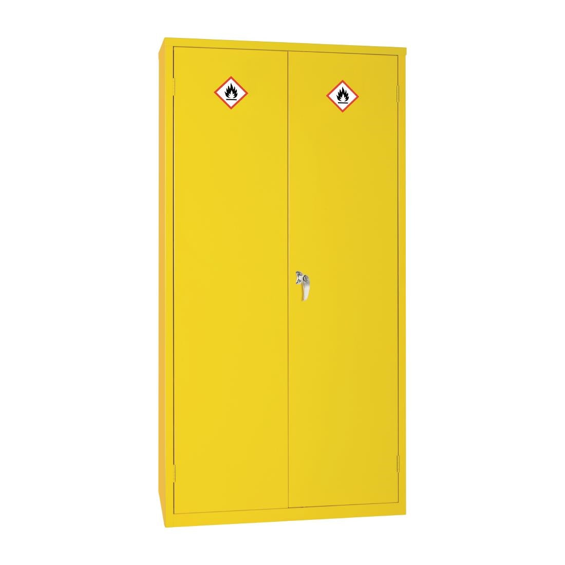 CD996 Hazardous Substance Cabinet Double Door Yellow 50Ltr JD Catering Equipment Solutions Ltd