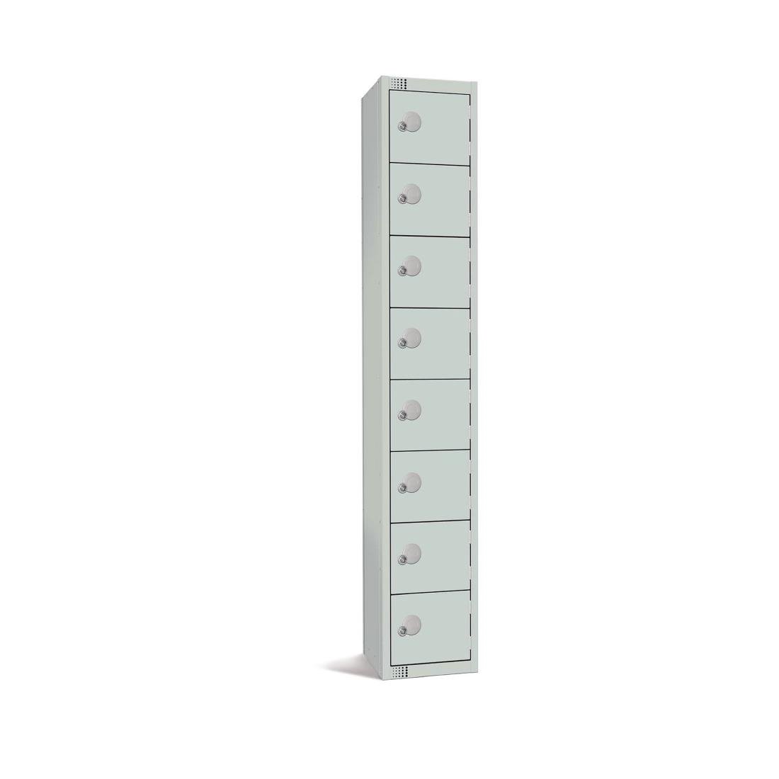 CE105-CN Elite Eight Door Coin Return Locker Grey JD Catering Equipment Solutions Ltd