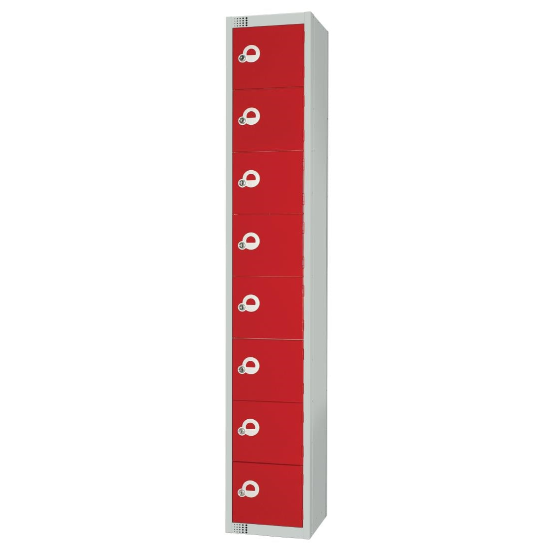 CE108-EL Elite Eight Door Electronic Combination Locker Red JD Catering Equipment Solutions Ltd