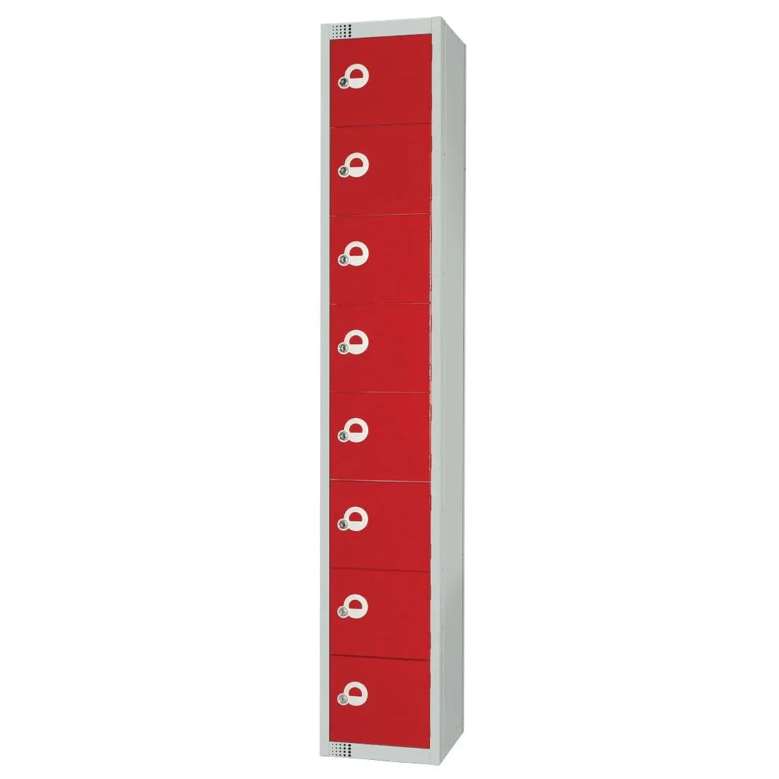 CE108-EL Elite Eight Door Electronic Combination Locker Red JD Catering Equipment Solutions Ltd