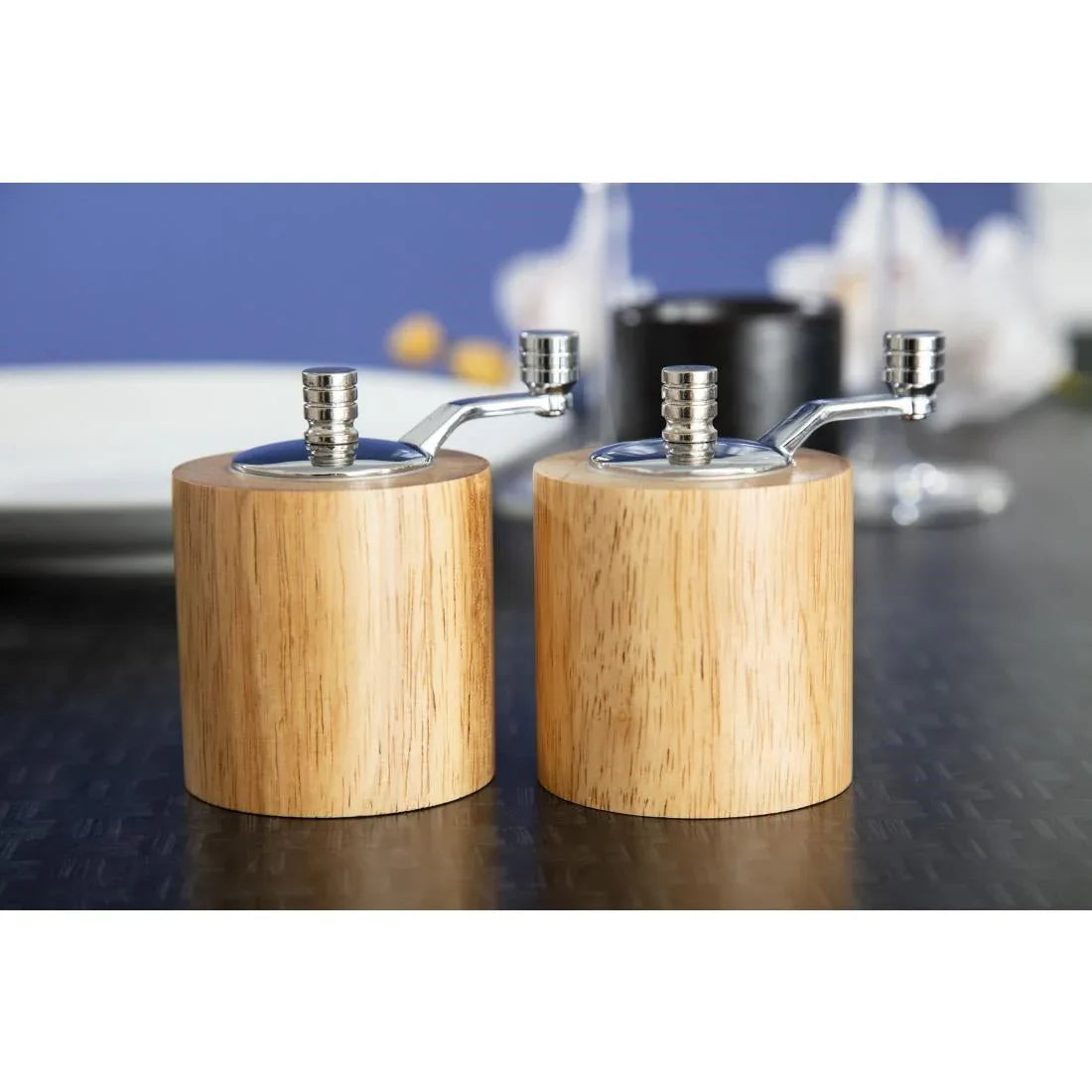 CE246 Light Wood Salt and Pepper Mill Grinder Set - JD Catering Equipment Solutions Ltd