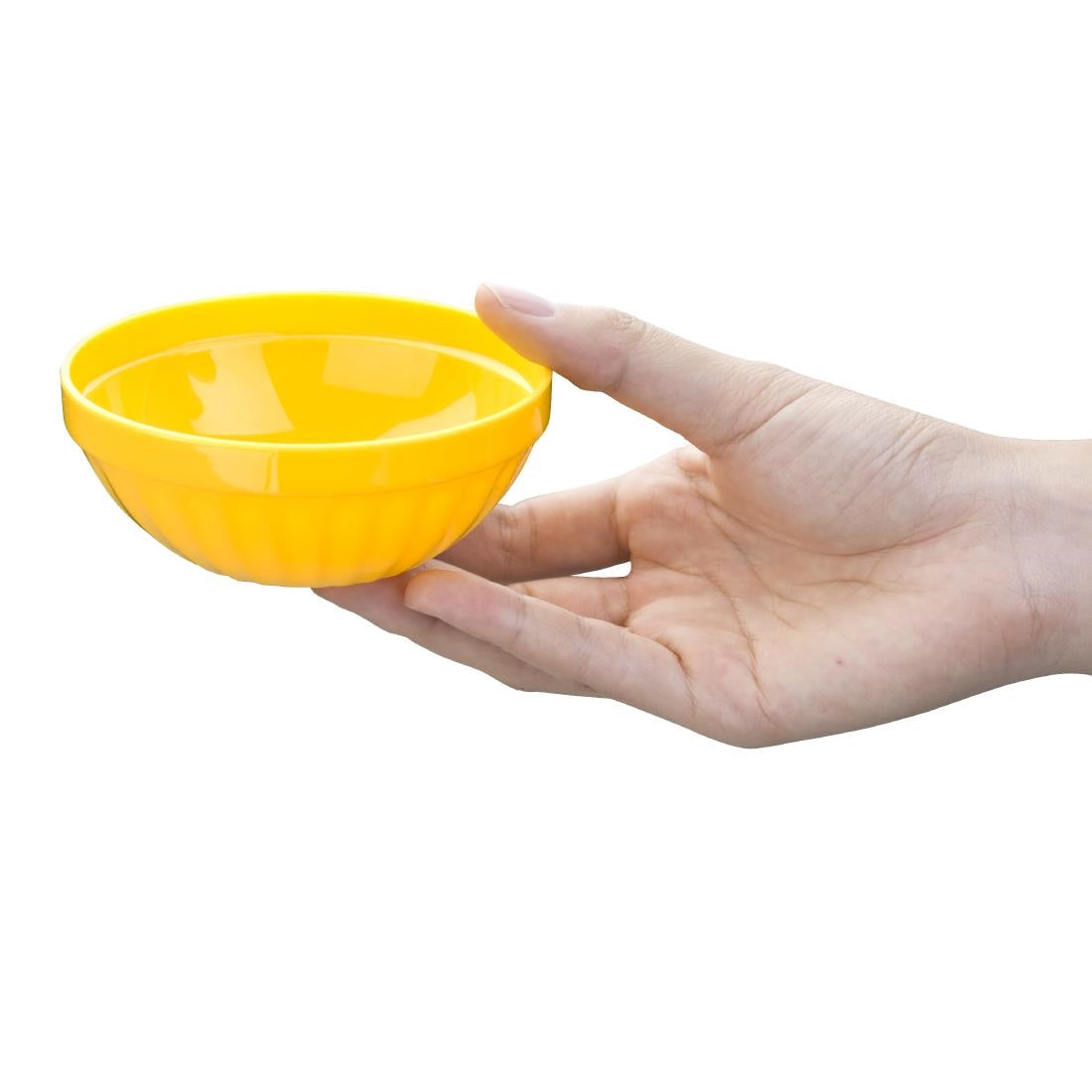 CE274 Olympia Kristallon Polycarbonate Bowls Yellow 102mm (Pack of 12) JD Catering Equipment Solutions Ltd