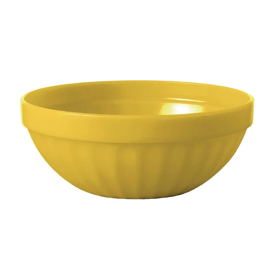 CE274 Olympia Kristallon Polycarbonate Bowls Yellow 102mm (Pack of 12) - JD Catering Equipment Solutions Ltd