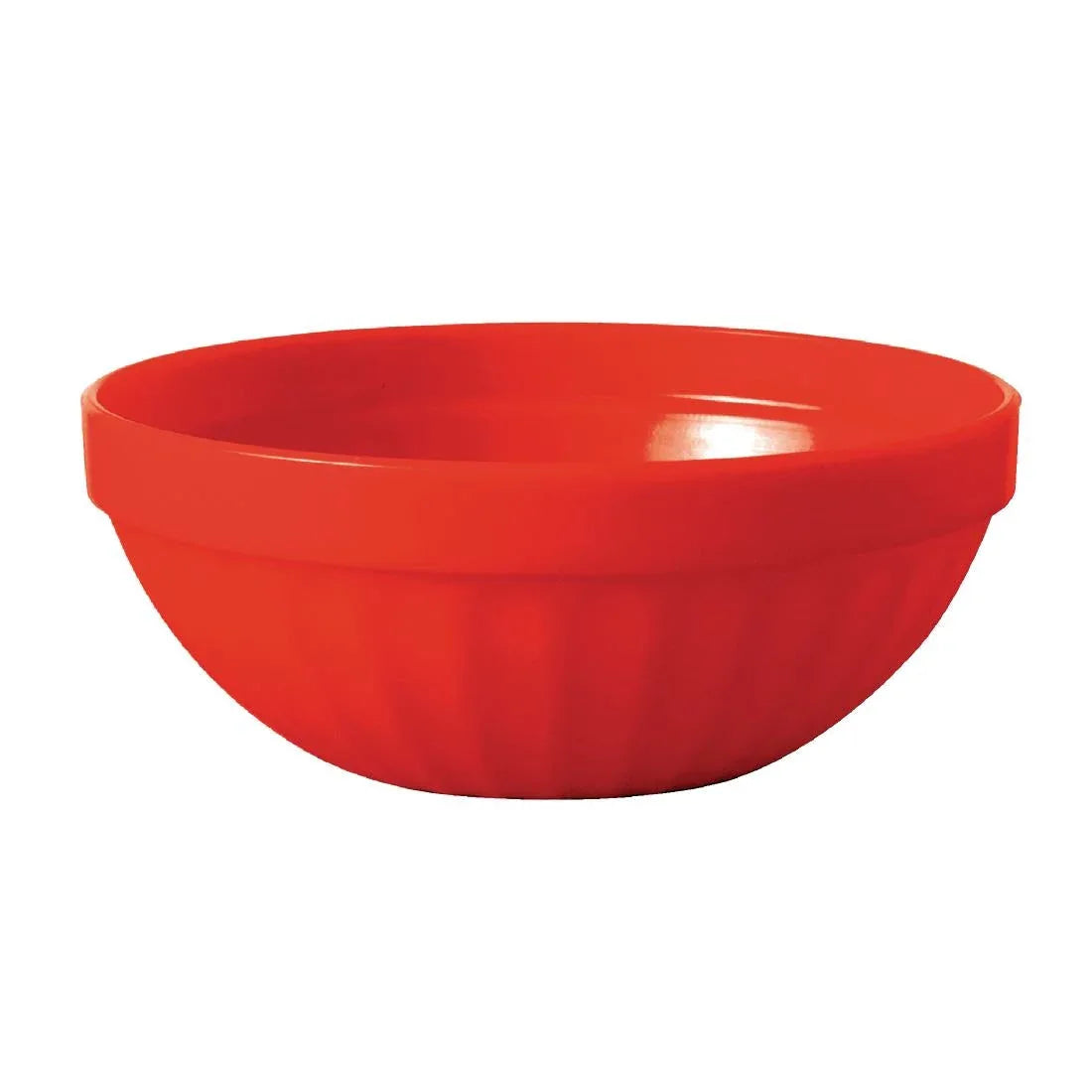 CE277 Olympia Kristallon Polycarbonate Bowls Red 102mm (Pack of 12) - JD Catering Equipment Solutions Ltd