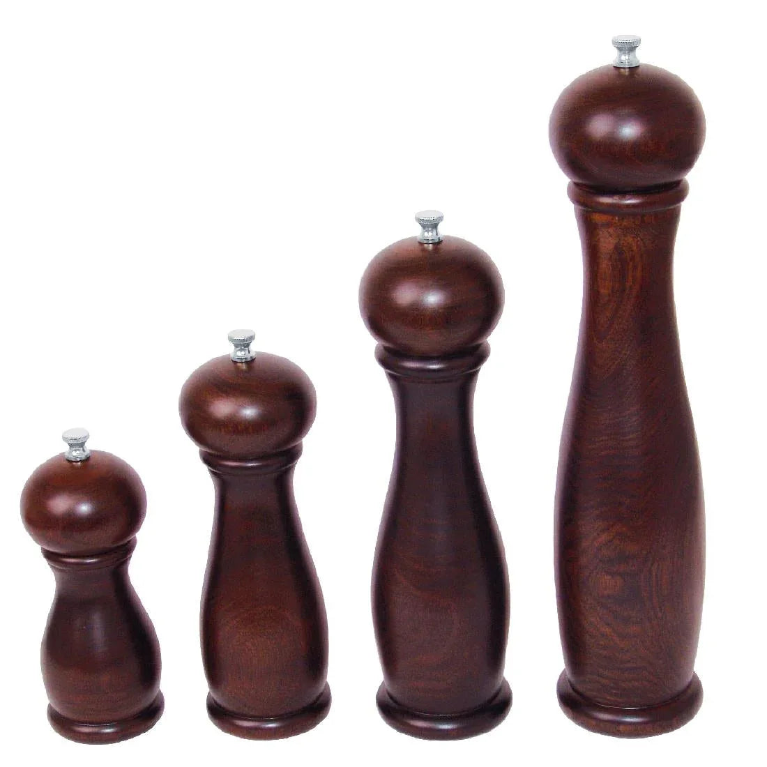 CE333 Olympia Dark Wood Salt and Pepper Mill 6in - JD Catering Equipment Solutions Ltd