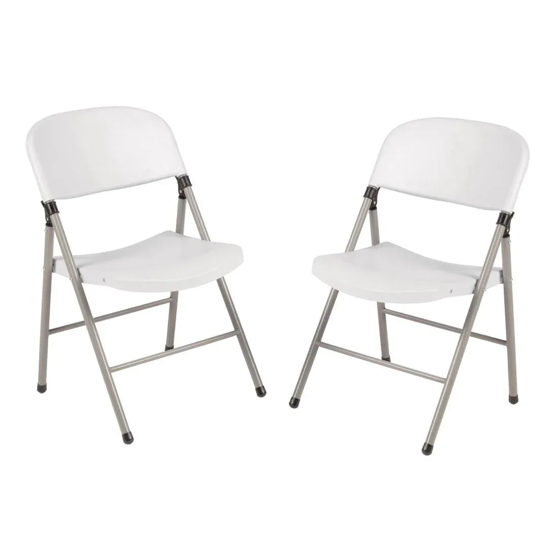 CE692 Bolero Foldaway Utility Chairs White (Pack of 2) - JD Catering Equipment Solutions Ltd