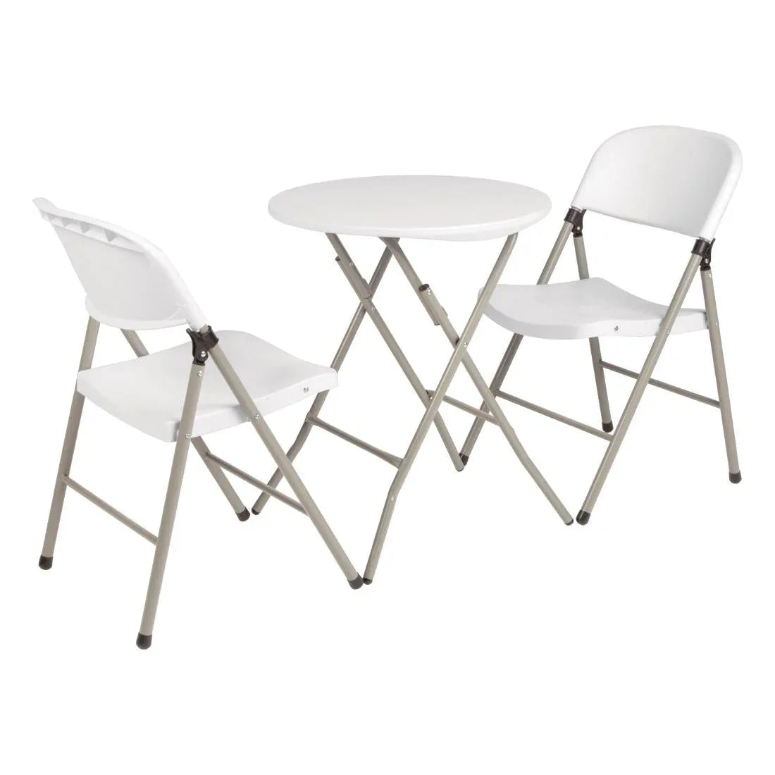 CE692 Bolero Foldaway Utility Chairs White (Pack of 2) - JD Catering Equipment Solutions Ltd