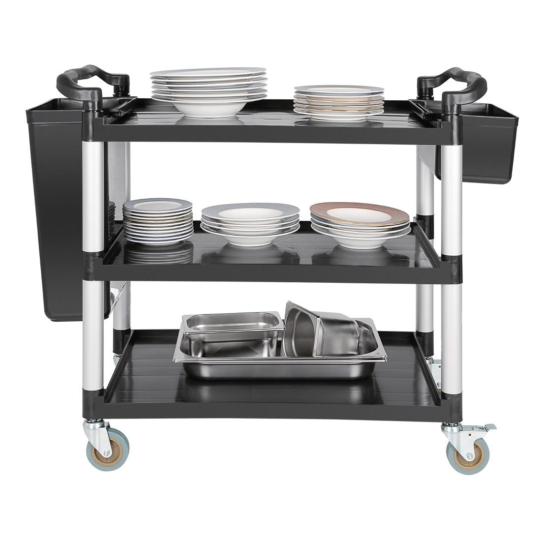 CF102 Vogue Polypropylene Mobile Trolley Large JD Catering Equipment Solutions Ltd