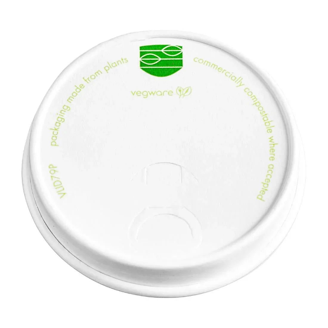 CF888 Vegware Compostable 79-Series Paper Hot Cup Lid (Pack of 1000) - JD Catering Equipment Solutions Ltd