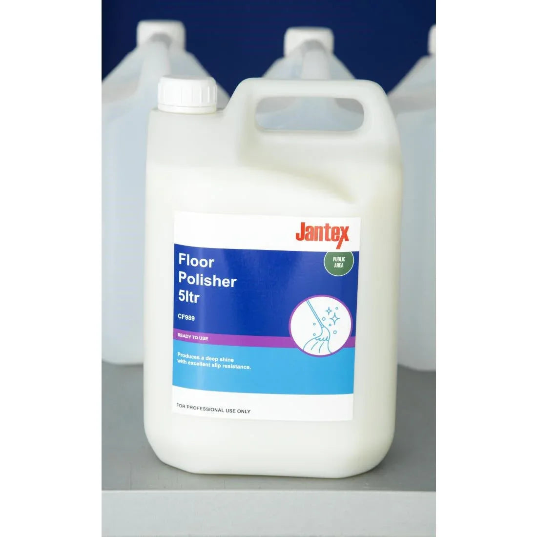 CF989 Jantex Floor Polish Ready To Use 5Ltr - JD Catering Equipment Solutions Ltd
