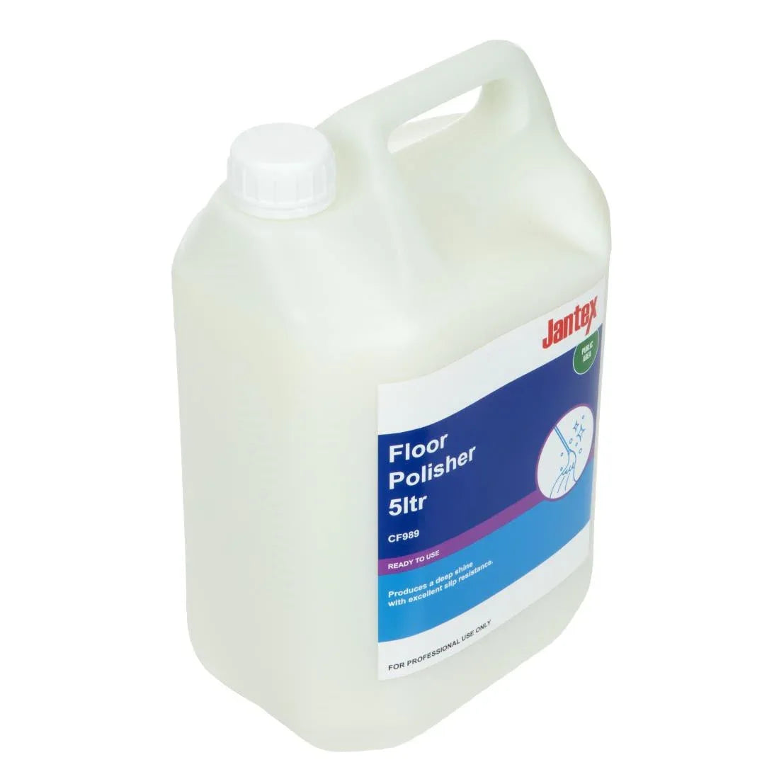 CF989 Jantex Floor Polish Ready To Use 5Ltr - JD Catering Equipment Solutions Ltd