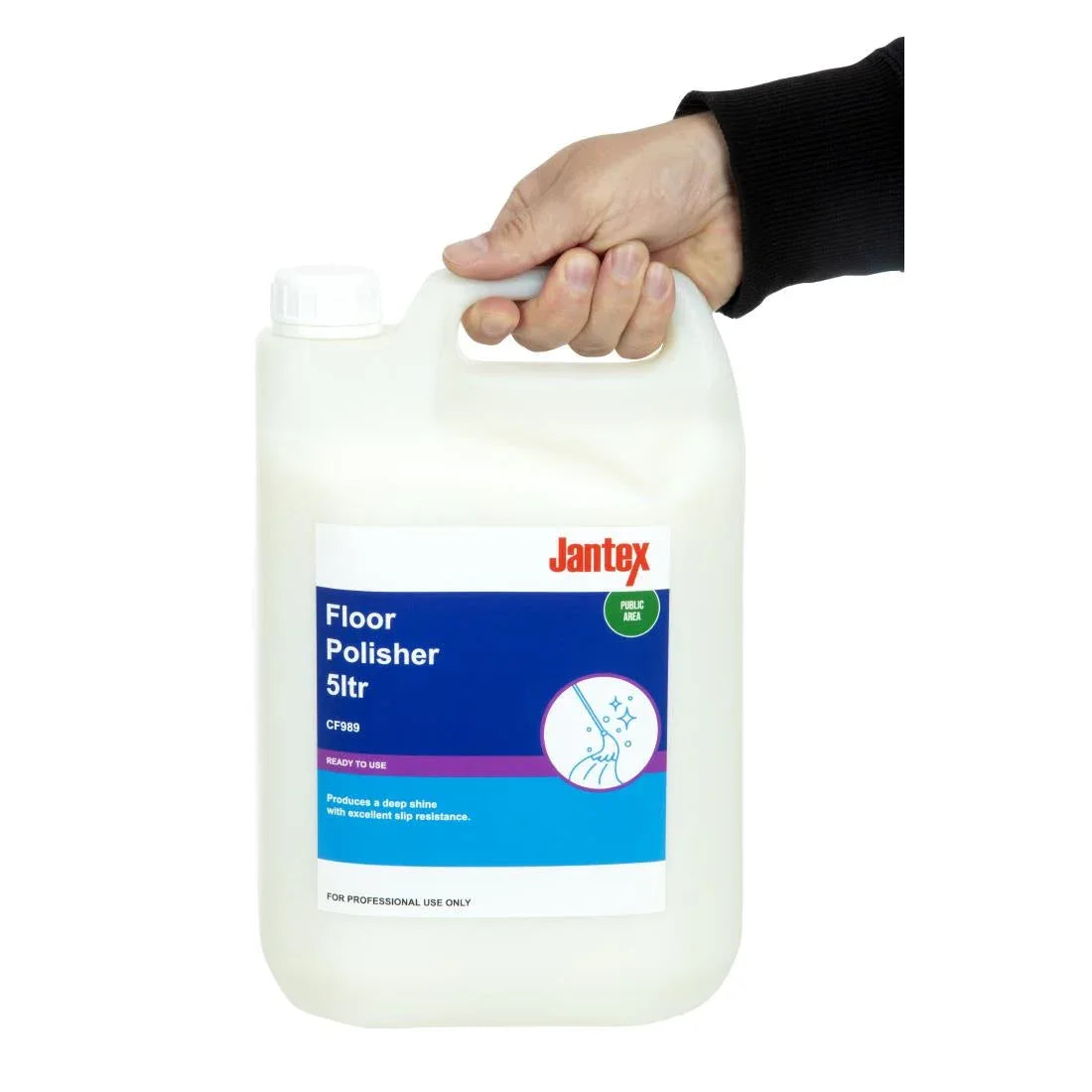CF989 Jantex Floor Polish Ready To Use 5Ltr - JD Catering Equipment Solutions Ltd