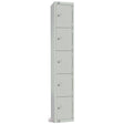 CG615-CN Elite Five Door Coin Return Locker Grey JD Catering Equipment Solutions Ltd