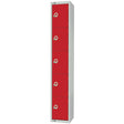 CG618-CL Elite Five Door Manual Combination Locker Locker Red JD Catering Equipment Solutions Ltd