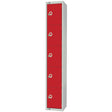 CG618-EL Elite Five Door Electronic Combination Locker Red JD Catering Equipment Solutions Ltd