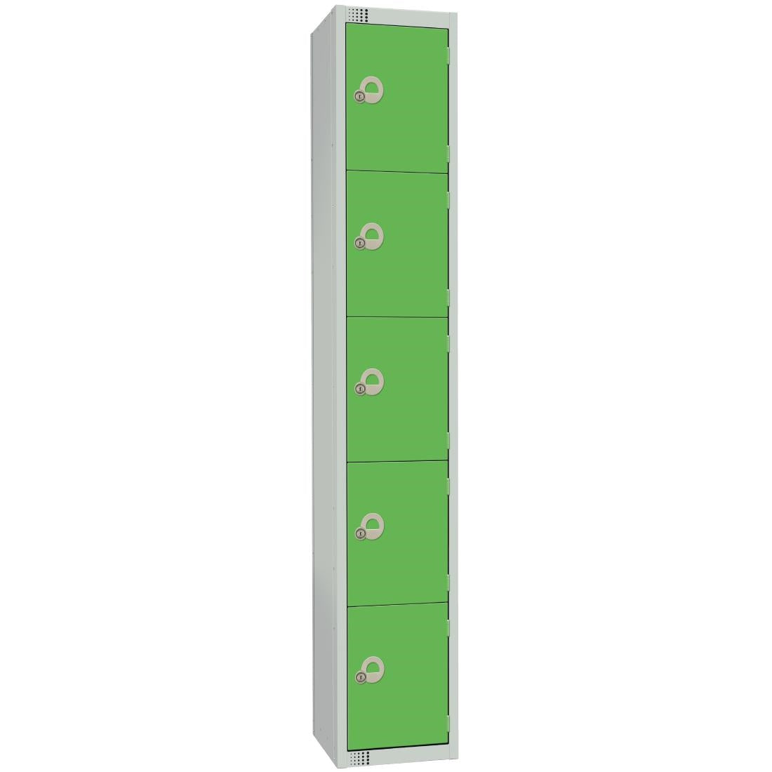CG619-CL Elite Five Door Manual Combination Locker Locker Green JD Catering Equipment Solutions Ltd