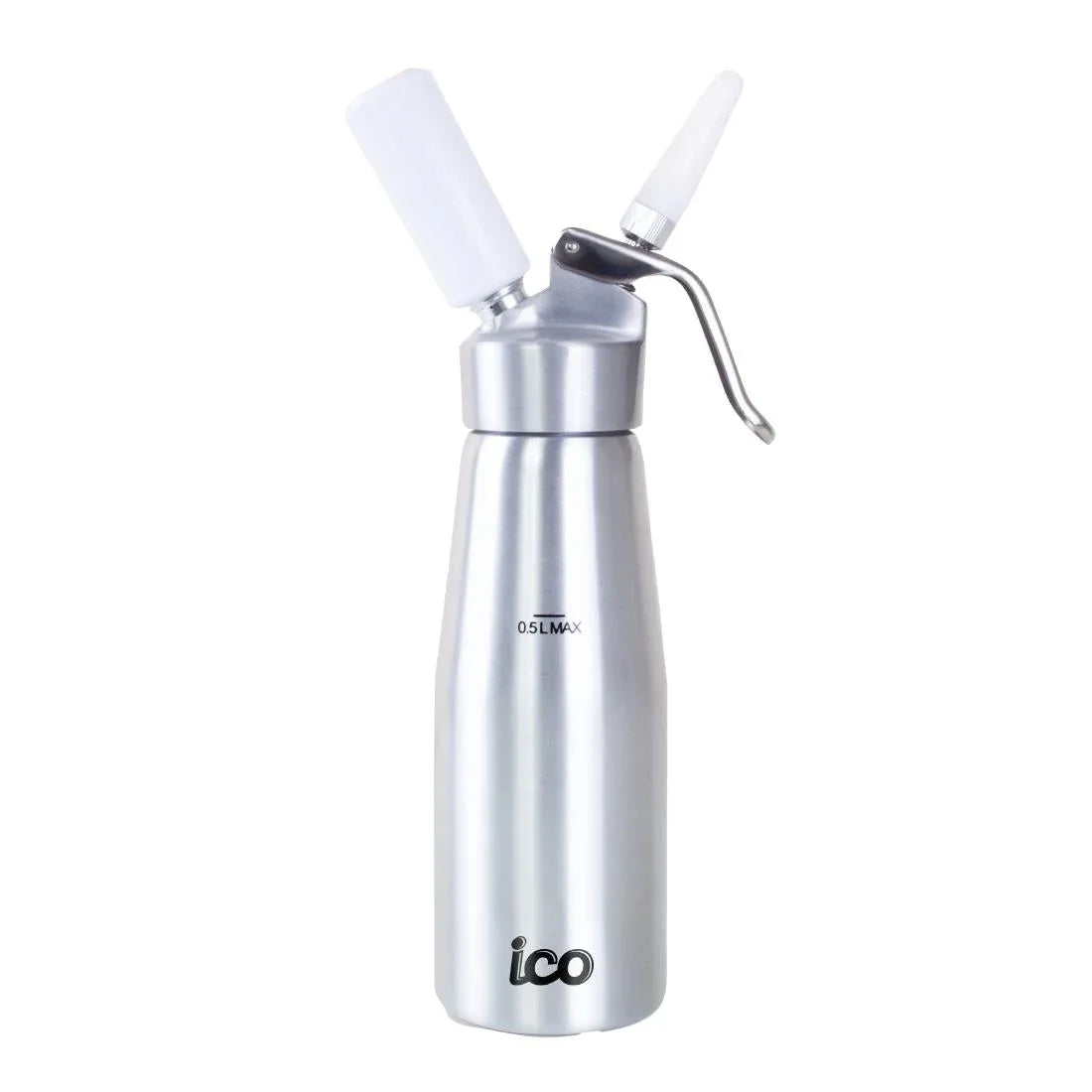 CH036 ICO Aluminium Whipped Cream Dispenser Silver 500ml - JD Catering Equipment Solutions Ltd
