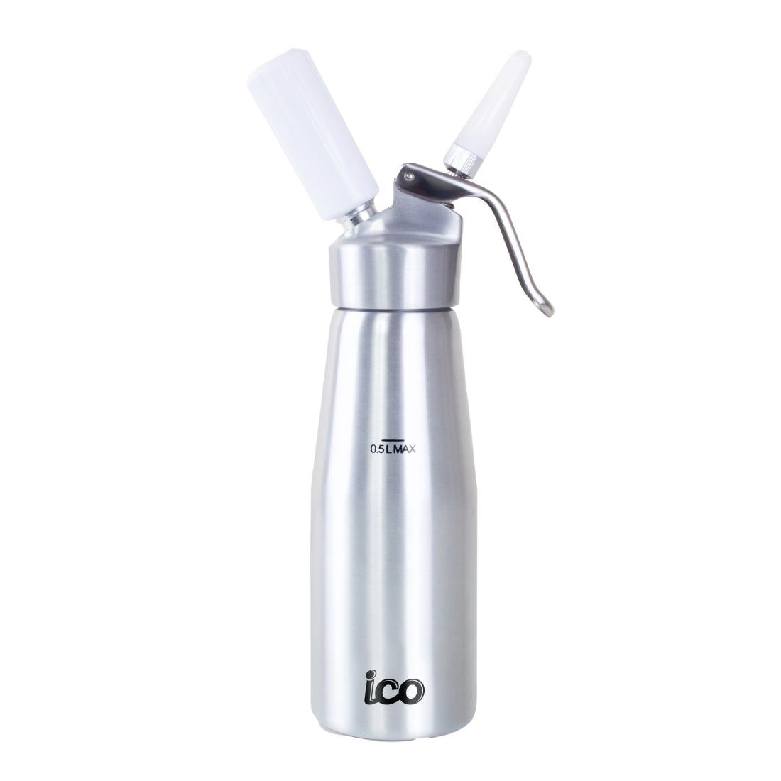 CH036 ICO Aluminium Whipped Cream Dispenser Silver 500ml JD Catering Equipment Solutions Ltd