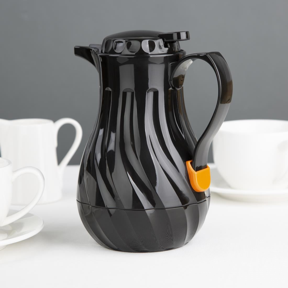 CH116 Olympia Insulated Swirl Jug Black 0.5Ltr JD Catering Equipment Solutions Ltd