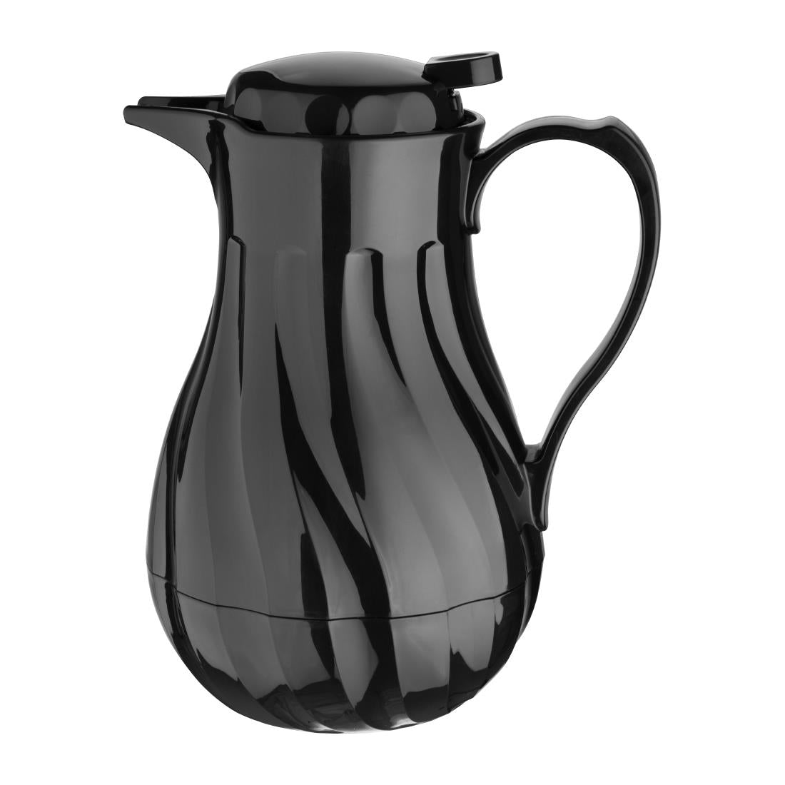 CH117 Olympia Insulated Swirl Jug Black 1.2Ltr JD Catering Equipment Solutions Ltd