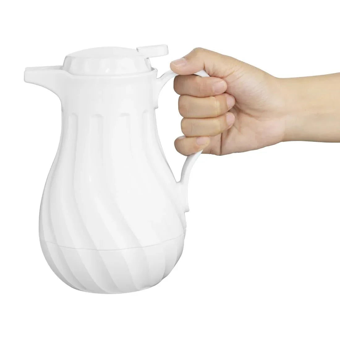 CH118 Olympia Insulated Swirl Jug White 0.5Ltr - JD Catering Equipment Solutions Ltd