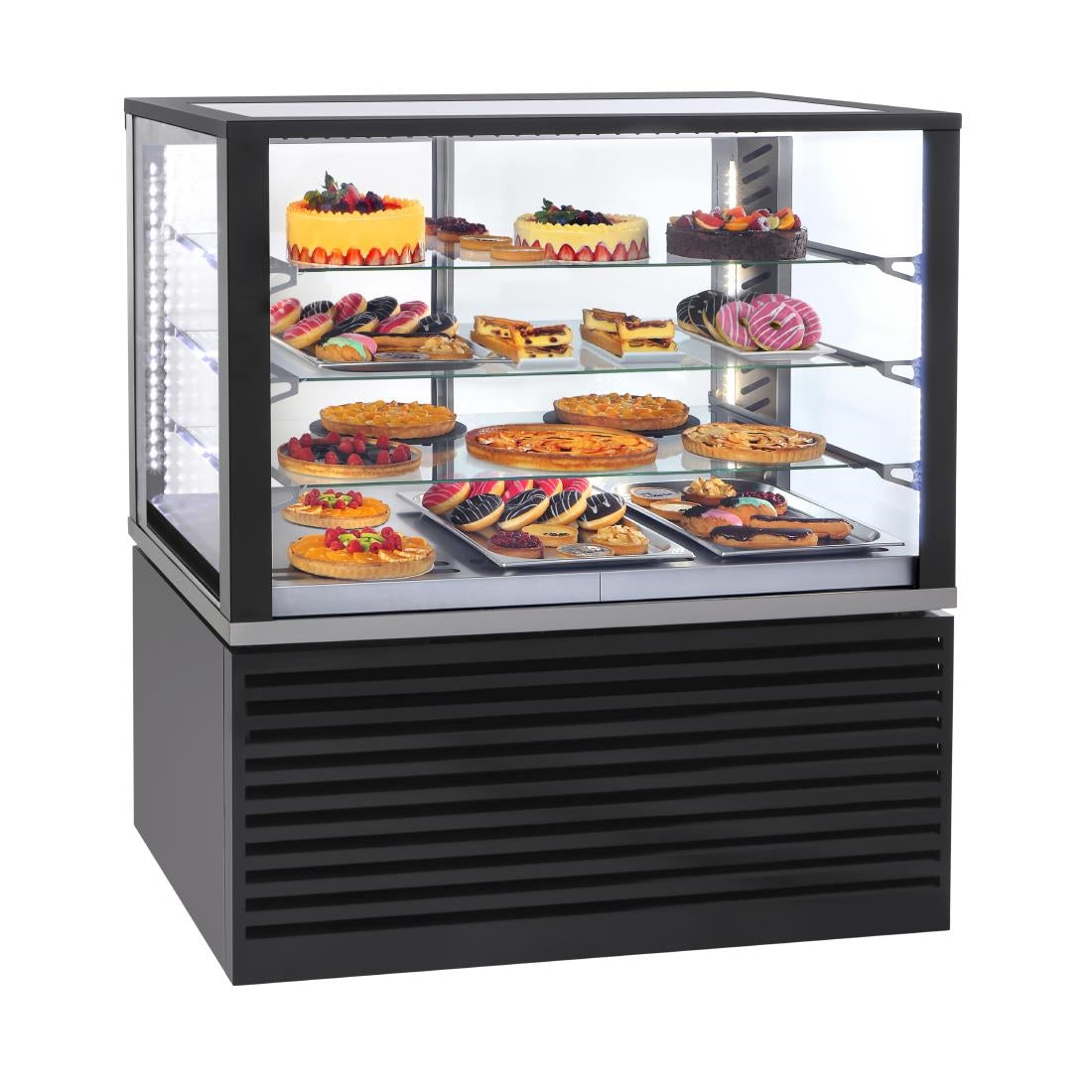 CH130 Roller Grill Panoramic Refrigerated Display Cabinet FSC1200 Black JD Catering Equipment Solutions Ltd