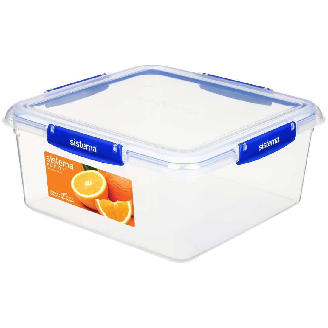CH246 Sistema Square Klip It Plus Food Storage Container 5.5Ltr JD Catering Equipment Solutions Ltd