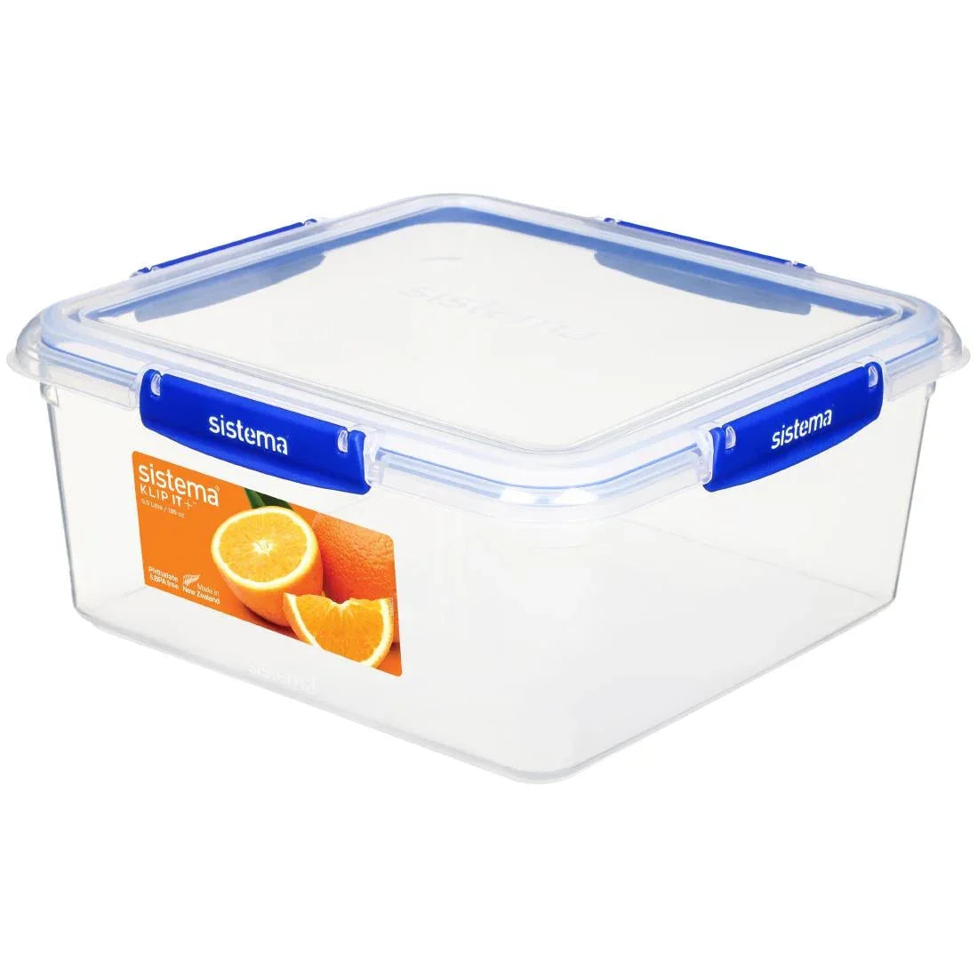 CH246 Sistema Square Klip It Plus Food Storage Container 5.5Ltr - JD Catering Equipment Solutions Ltd