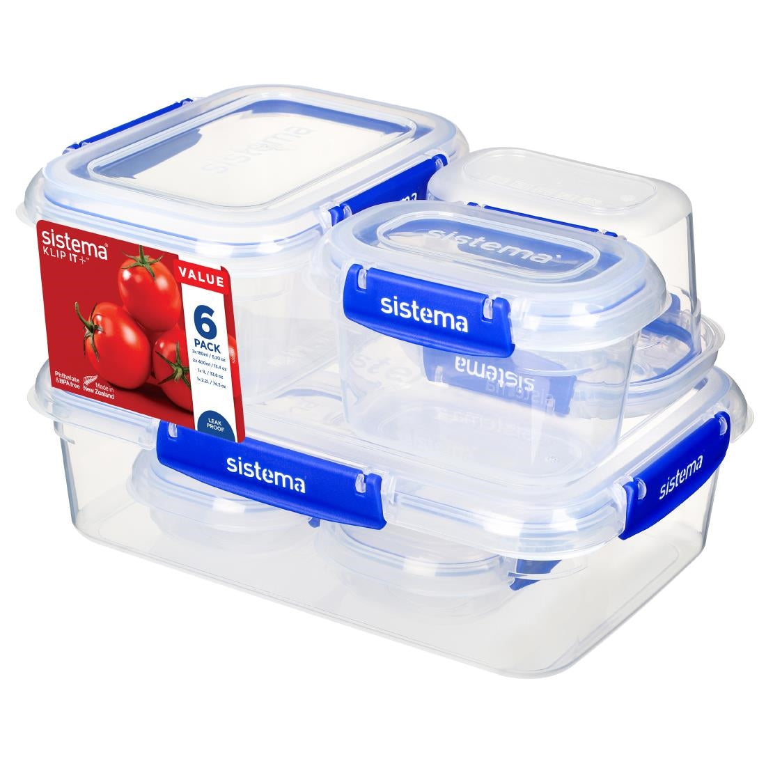 CH251 Sistema Klip It Plus Storage Container Multipack (Pack of 6) JD Catering Equipment Solutions Ltd